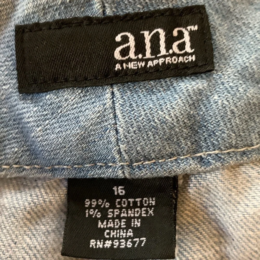 a.n.a  Light Blue Denim Skirt Size 16 #62